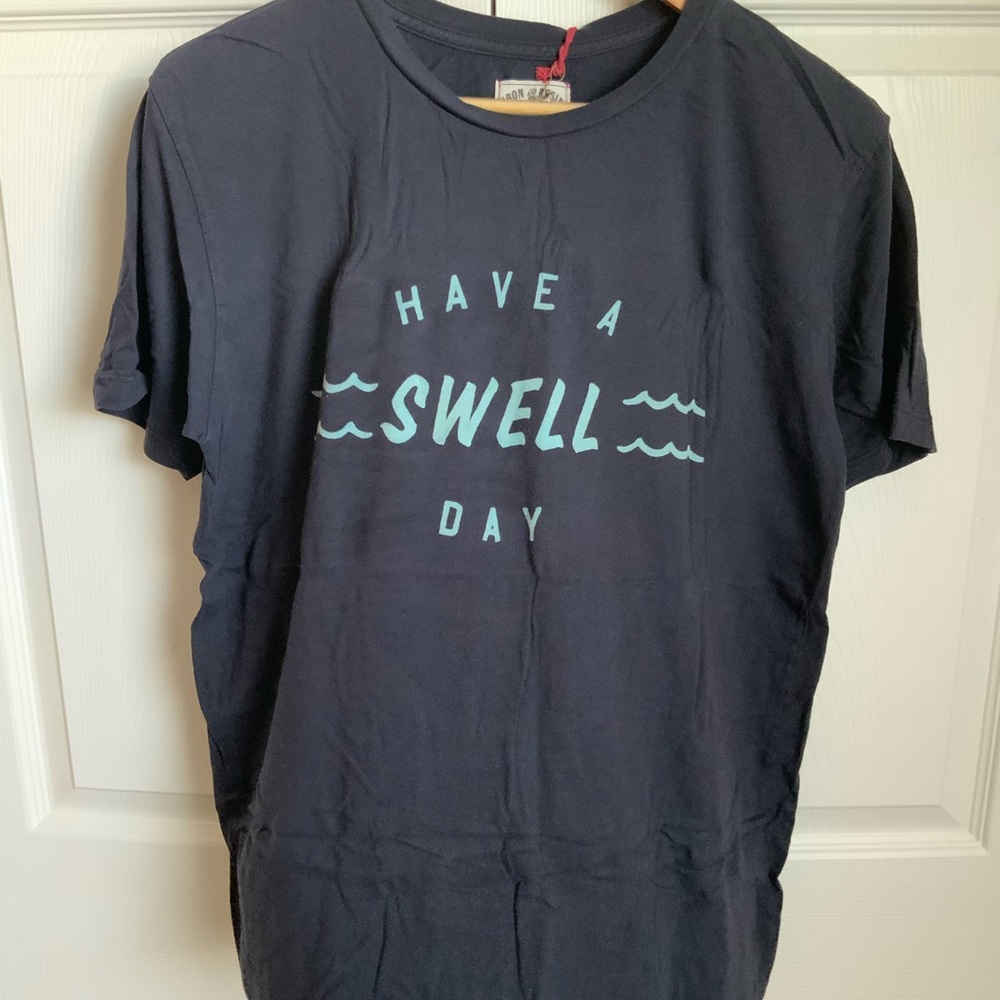 Iron and Resin Indigo Blue Gray Shirt M